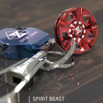 열쇠고리악세사리 - SPIRIT BEAST 키링악세사리 알루미늄악세사리 열쇠악세사리, 빨강