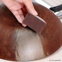 아임홈인 녹슨거 제거 스펀지 녹 제거기 쇠 철판 스텐레스 철제 난로 금속 차 자동차 화물차 싱크대, 1개
