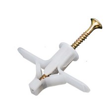 앙카볼트 100pcs 확장 튜브 건식 벽체 앵커 키트 나사 패스너 셀프 드릴링 벽 홈 피어싱 특수 나일론 플라스틱 석고 보드 92, 하얀