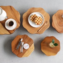 홈카페 집꾸미기 좌식용 미니 원목 차탁 커피식탁 나무감성 미니테이블, 소