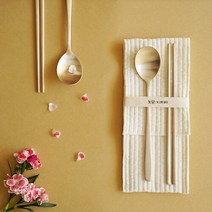 놋담 방짜유기 유기수저 2인세트, 단일속성