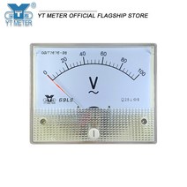 69l9-v AC 전압계 5V 10V 20V 30V 포인터 미터 64*80mm 테스트 단상 삼상 모터, 11 AC450V-750V_05 AC750V