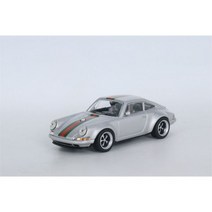 POPRACE-1:64 가수 911 964 블루 오렌지 그레이 마티니 다이캐스트 모델 자동차, 메탈릭 그레이