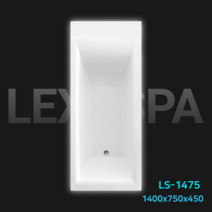 렉서스파 1인 매립욕조 1400 750 아크릴 욕조 매립 반신욕조 매립형 1인용 사이즈, 1개, 일자형