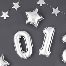 숫자 은박풍선 소 실버, 숫자 7