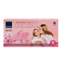 ABENA 아베나 니트릴 블라썸 장갑 100매입, 본상품선택, S