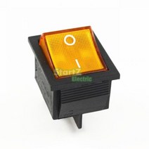 전기스위치 래칭 로커 스위치 전원 I/O 4 핀 조명 16A 250VAC 20A 125VAC KCD4122612, YELLOW