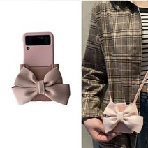 음식물분쇄기 무선스위치 3D 가죽 보우 카드 가방 크로스 바디 끈 목 이 스트랩 삼성 갤럭시 Z 플립 3 Shockproof 커버에 대 한 하드 전화 케이스, For Galaxy Z Flip 3, [03] 3