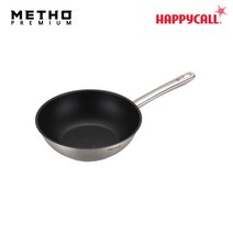 해피콜 IH 프리미엄 메쏘 스텐 웍 팬 스테인레스 궁중팬 24cm