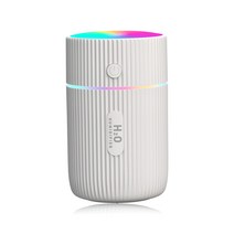 220ml 공기 가습기 USB 디퓨저 LED 야간 조명 분무기 저소음 전기 안개 제조기 분무기 공급 핑크, White