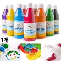 호안 미로 워셔블 페인트 500ml 대용량 물감 수용성 선명 색칠 그림 미술 창의력 유아 놀이, 검정(48)