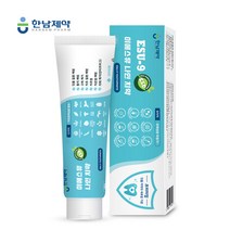 무불소 ESU-9치약 한남제약 자연유래 성분 12가지 함유 이에스유 치약, 180g, 4개