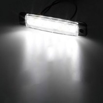 제이즈 차량용품 자동차 외부 조명 LED 12 V/24 V 6 SMD 버스 트럭 화물차 사이드 마커 표시등 낮은 트레일러 후방 경고등, [02] 24V, [03] White, 03 White_02 24V