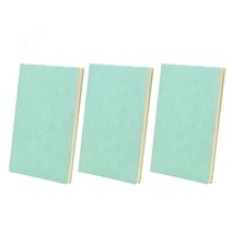 노암(NOAM) 심플 가죽 노트 3개입 SET, A5, 민트
