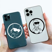 바트 선글라스 심슨 비닐 스티커 자동차 창 범퍼 노트북 전화 트럭 헬멧 컵 머그잔 데칼 호머 심슨 쿨 데칼 장식, [4] 56x56 cm, [10] QT1277 White