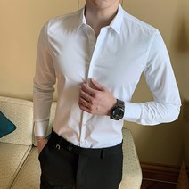 남자셔츠 비즈니스 구김 방지 셔츠 오버핏 남성남방