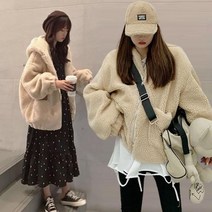 양털 뽀글이 후드집업 점퍼 여성 여자 잠바 자켓 패딩