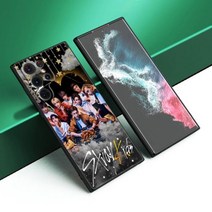 KPOP Stray Kids 휴대폰 케이스 삼성 갤럭시 S22 S21 울트라 S20 FE S8 S9 S10E S10 플러스 라이트 M23 5G 블랙 소프트 커버, Samsung S20 Ultra, 002