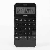 10자리 스마트 터치 전자계산기 블랙 3개 인테리어계산기