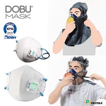 DOBU MASK 1급 방진마스크 방독면 화재대피용 마스크 가스마스크, 화재용 CM-2