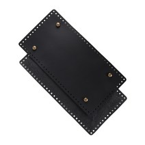 마마니트 징장식 직사각형 가죽 가방바닥 국내산, 직사각대 블랙 29.5cm x 15cm
