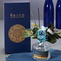 레이나퍼퓸 장미와동백 플라워디퓨저 150ml, 블루_블랙병:자몽