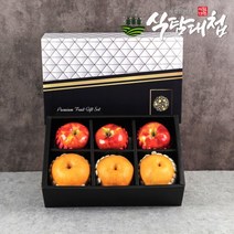 명절 선물세트 혼합세트1호 3.1kg (사과3과 배3과), 단품