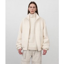 인사일런스 INSILENCE BELLUCCI 자카드 하이넥 푸퍼 점퍼 CREAM Jacquard High Neck Puffy Jumper