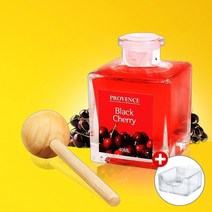 프로방스 블랜딩 차량용 방향제 40ml 송풍구거치대 세트, 블랙체리40ml+거치대