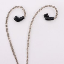 가수인이어 커스텀인이어 4코어 무산소 구리 실버 도금 헤드폰 업그레이드 iem 케이블 HIFI 이어폰 와이어, 12 4.4mm QDC