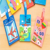 깔끔한 다양한 종류의 실리콘 캐릭터 캐리어 네임택 이름표 단체 여행 가방