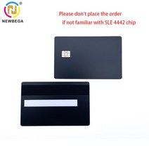 NFC 태그 스티커 스마트테그 금속 비접촉식 명함 Ntag216 기프트 카드 칩 DUI/DYIRFID 기술 매트 블랙 디자인 1PCS, [12] SLE4442 1pcs