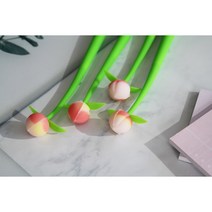 0.5mm 복숭아젤펜 잘써지는펜 캐릭터 선물용 홍보용