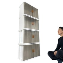 올지 슬라이딩 리빙박스 90리터 플라스틱 옷 장난감 수납함 펜트리 정리함 대형, 1개