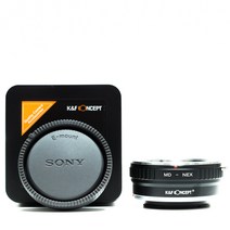 K&F MD-NEX 렌즈어댑터 - 미놀타 MD 렌즈 >> 소니 E 바디 - 뒤캡포함 - Minolta MD lens to Sony E mount adapter   rear cap