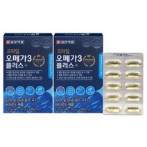 프라임 오메가3 플러스 노르웨이산정제어 달맞이꽃종자유 솔잎증류농축액 30캡슐x2