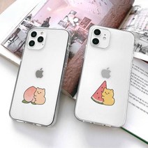 곤룐 쨀리공장 복숭아수박 소프트젤리케이스 아이폰11PRO:복숭아쨀리, 1개