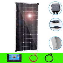 전지 판태양열 태양광 패널 충전기 캠핑용 솔라 450w 300w 150w 알루미늄 프레임이, 150w 키트