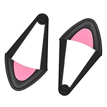 고양이 귀 교체 헤드폰을위한 1 패밀 헤드폰 액세서리 고양이 귀 데코, 검은색