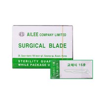 메스날 (Surgical Blade) 15호 100개입 일회용 메스 _ 999763EA, 쿠팡 본상품선택
