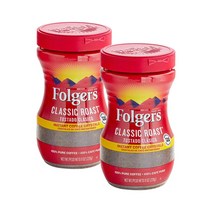 폴저스 Folgers 클래식 로스트 인스턴트 커피 8 온스. 2개