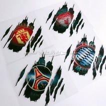 차량용 유럽 축구 엠블럼 맨유 리버풀 스티커 스크래치 흠집 커버 자동차 오토바이 스쿠터, 첼시 11cm