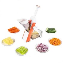 후지육절기 족발써는기계 육절기 고기세절기 절단기 Multifunctional Manual Carrot Vegetable Cutter Chop, 02 주황색