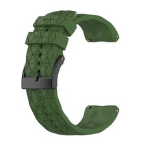 실리콘 시계 밴드 시계 밴드 손목 스트랩 repalcement 손목 밴드 24mm Suunto 7/9/9 Baro / -spartan 스포츠 / 스포츠 HR, 군사 그린
