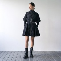 에고이스트 밑단 플리츠 카라 원피스 EN3WO865