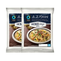 청정원 호밍스 소고기볶음밥 식사용 밀키트 간편식 자취생 혼밥 전자렌지 간편조리 1세트