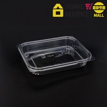 샐러드용기/음식포장용기 업소용반찬용기 PET IP(211) 투명 600개-뚜껑별도