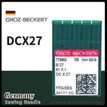 50PCS DCX27 B27 81X1 Groz-Beckert 바늘 산업용 오버록 재봉틀 JUKI BROTHER PEGASUS SIRUBA YAMATO, [06] Size 11 - 75