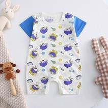 유아여름옷 등산 의류 순수 코튼 여름 버전 남성 아기 얇은 여성 반팔 어린이 Onesies 아동복