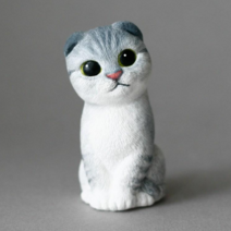 반하나 석고방향제 앉아 스코티시폴드 고양이전신 풀세트, 무향, 블루